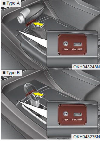 If your vehicle has an aux and/or USB(universal serial bus) port or iPod port,