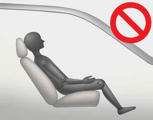 The driver must advise the passenger to keep the seatback in an upright position