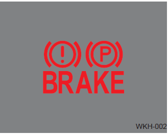 Check the brake warning light by turning the ignition switch ON (do not start