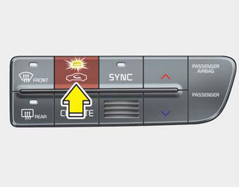 This is used to select the outside (fresh) air position or recirculated air position.