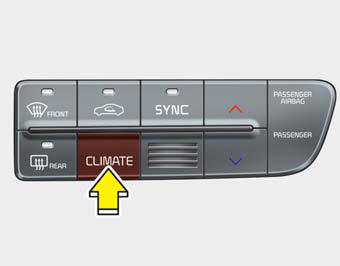 Press the climate information screen selection button to display climate information