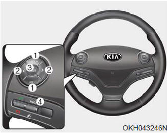 The steering wheel audio control button is installed to promote safe driving.