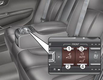 The switch is located in the armrest of the rear seat.