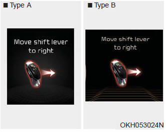 6.When the transmission is fixed on [M], the warning will be illuminated.