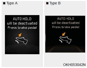 When the conversion from Auto Hold to EPB is not working properly a warning will