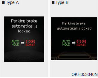 When the EPB is applied from Auto Hold, the notice will illuminate on the LCD