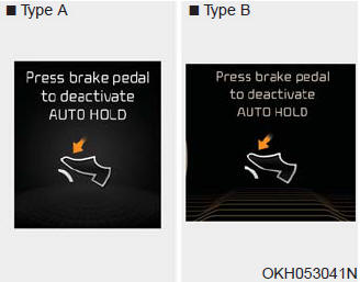 If it is impossible to apply EPB from Auto Hold, the notice will illuminate on