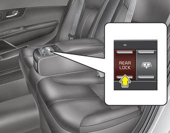 You can activate or deactivate the rear seat control, rear audio control and