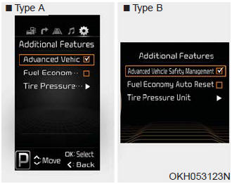 1.In user setting mode select the AVSM.