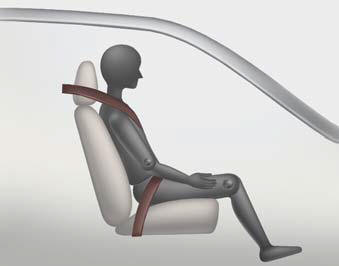 When an adult is seated in the front passenger seat, if the PASSENGER AIR BAG