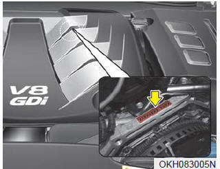 The engine number is stamped on the engine block as shown in the drawing.